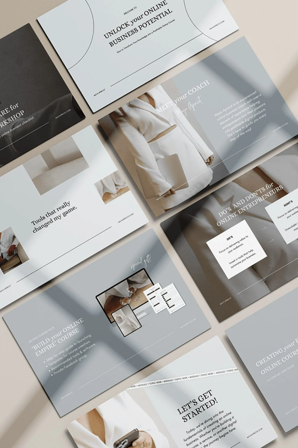 Course and workshop slide templates