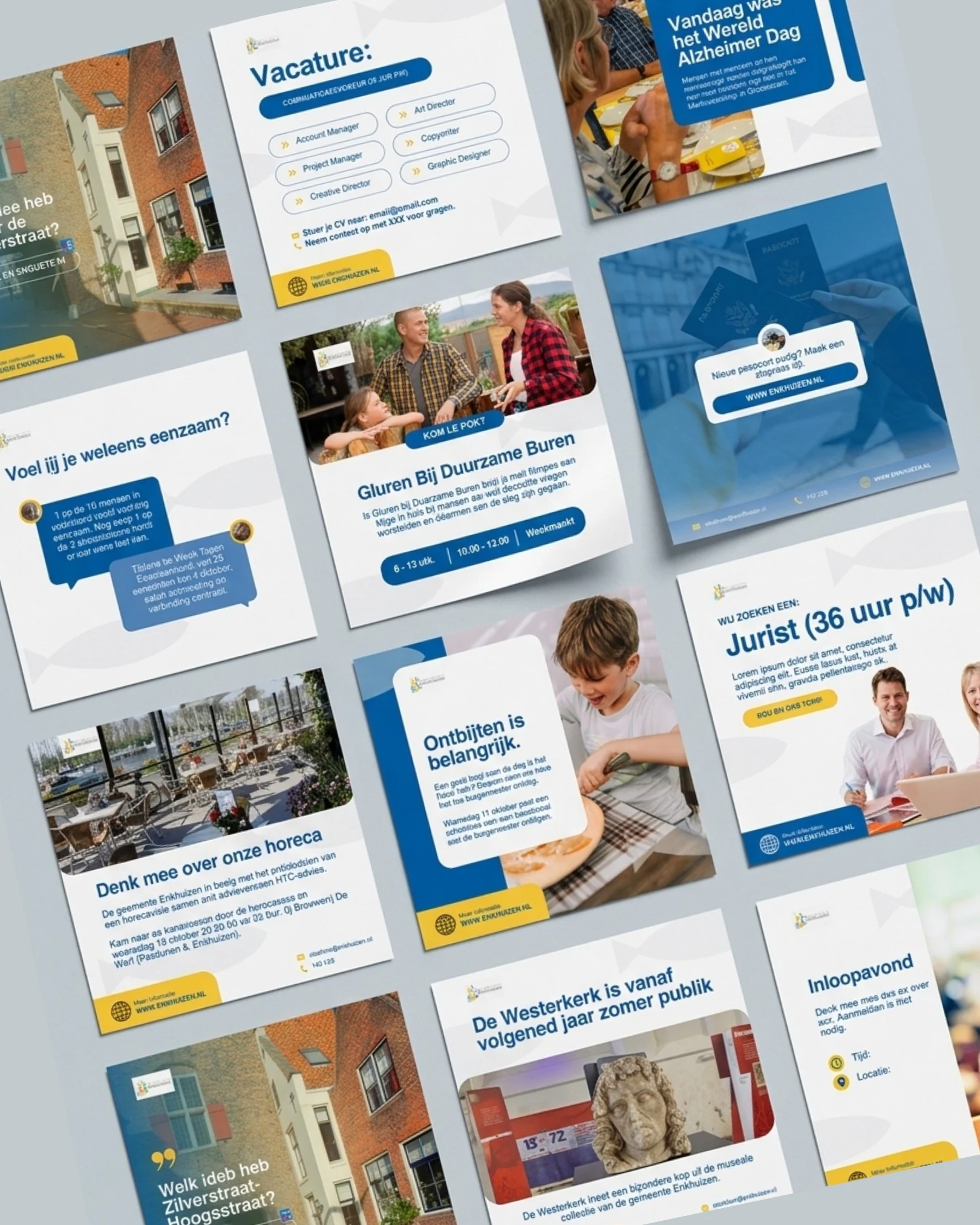 Social media templates for the SED-gemeenten, a Dutch local authority