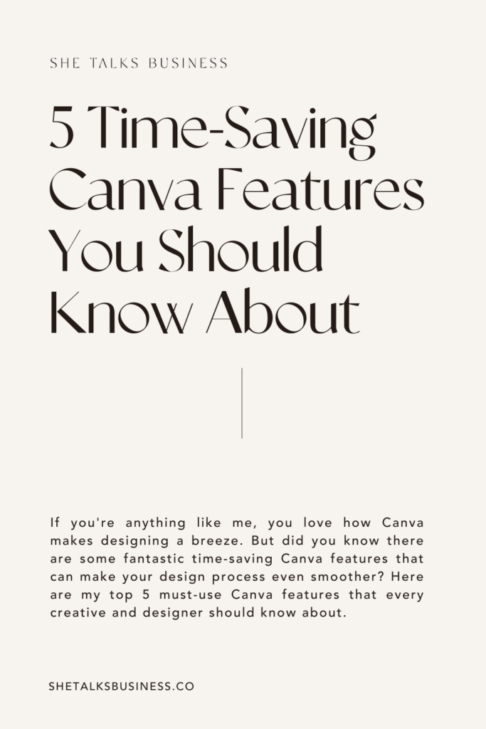 time-saving Canva features